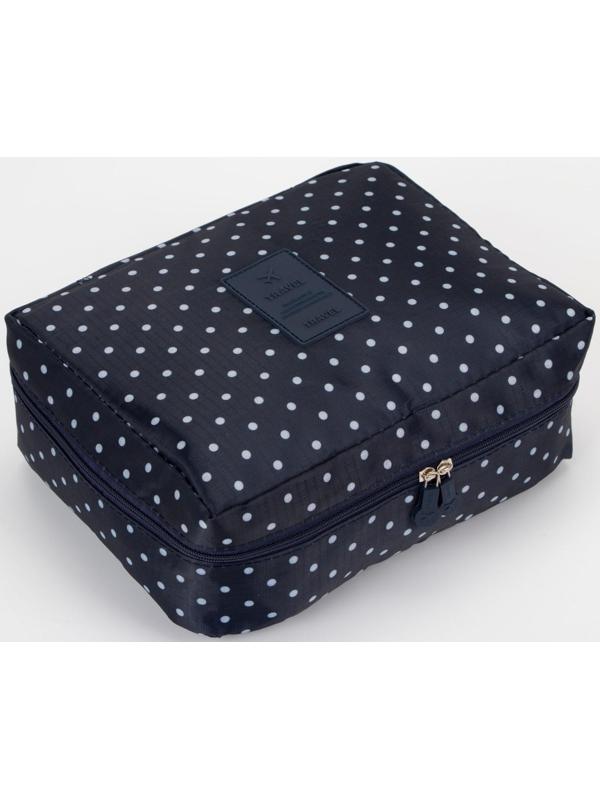 Косметичка на молнии, цвет синий