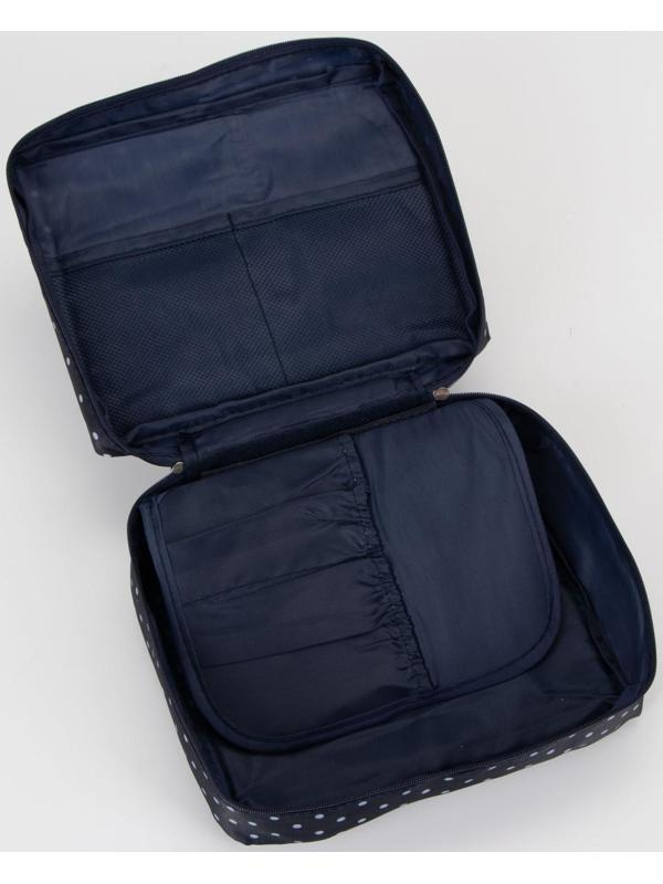 Косметичка на молнии, цвет синий