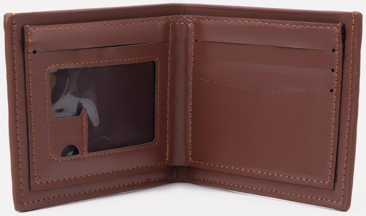 Портмоне без застёжки, для купюр, для карт, цвет светло-коричневый