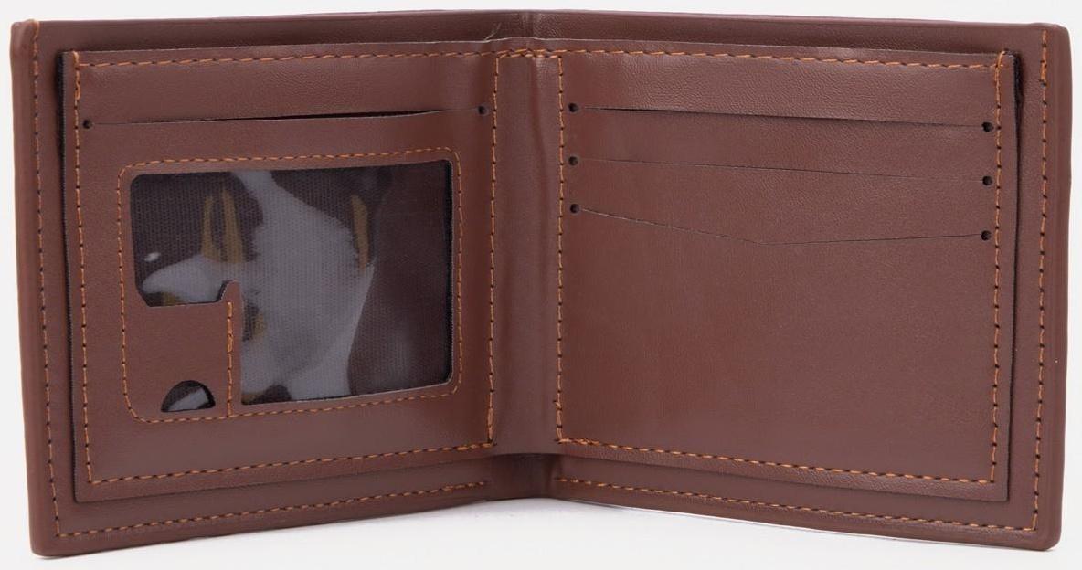 Портмоне без застёжки, для купюр, для карт, цвет светло-коричневый