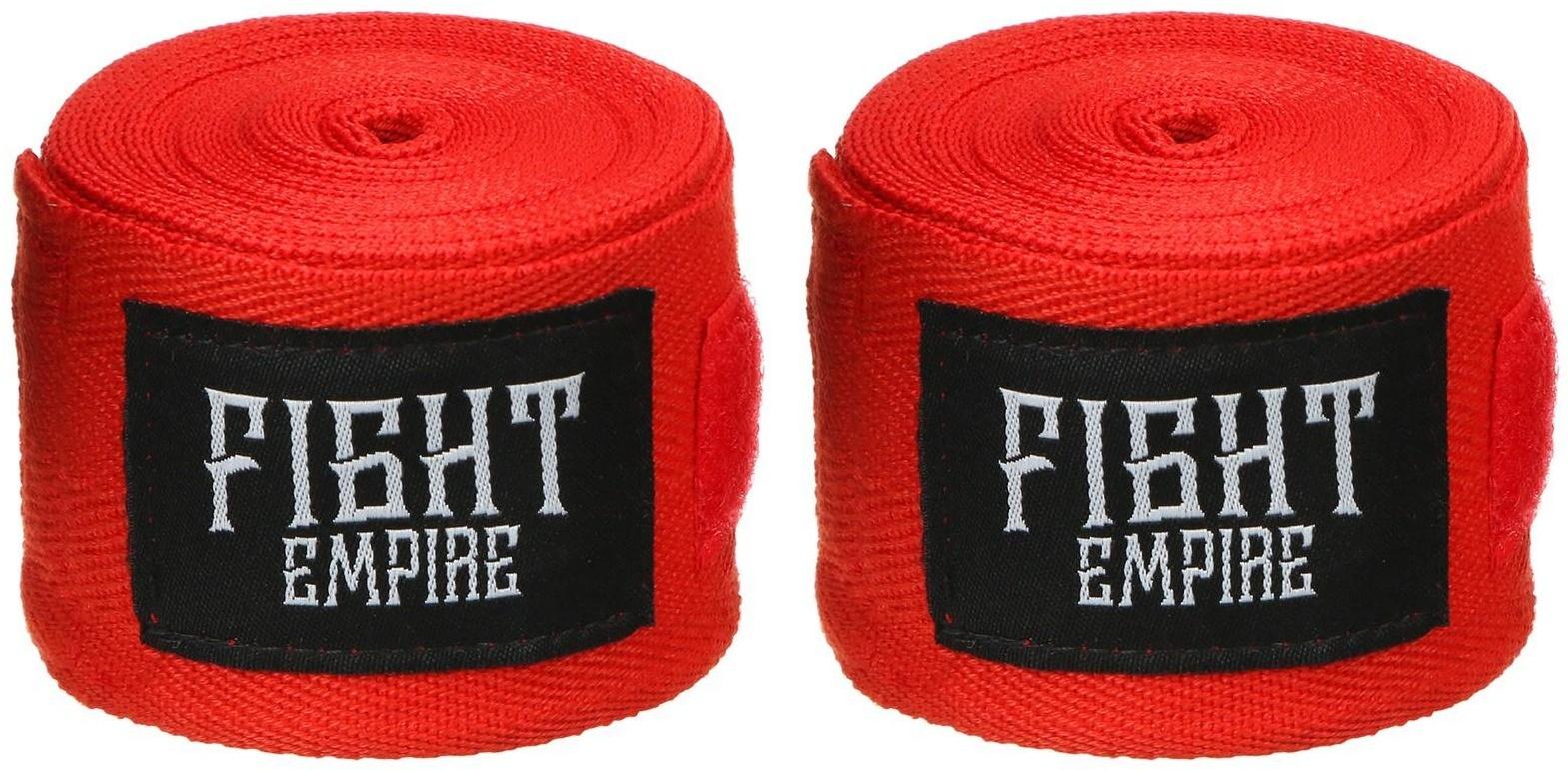 Бинт боксёрский FIGHT EMPIRE 5 м, цвет красный