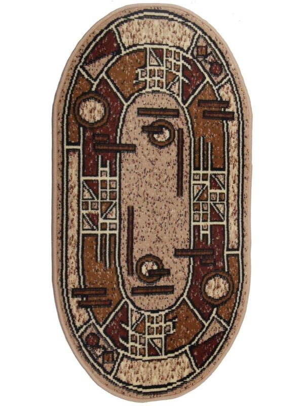 Ковёр «Мокко» овальный 100х200 см, 100% полипропилен, джут