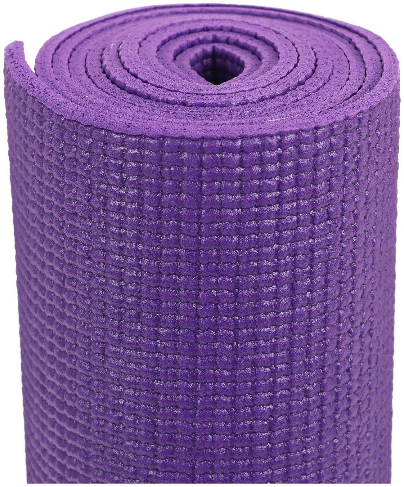 Коврик для йоги «Мандала» 173 х 61 х 0,4 см, цвет фиолетовый