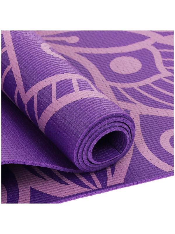 Коврик для йоги «Мандала» 173 х 61 х 0,4 см, цвет фиолетовый