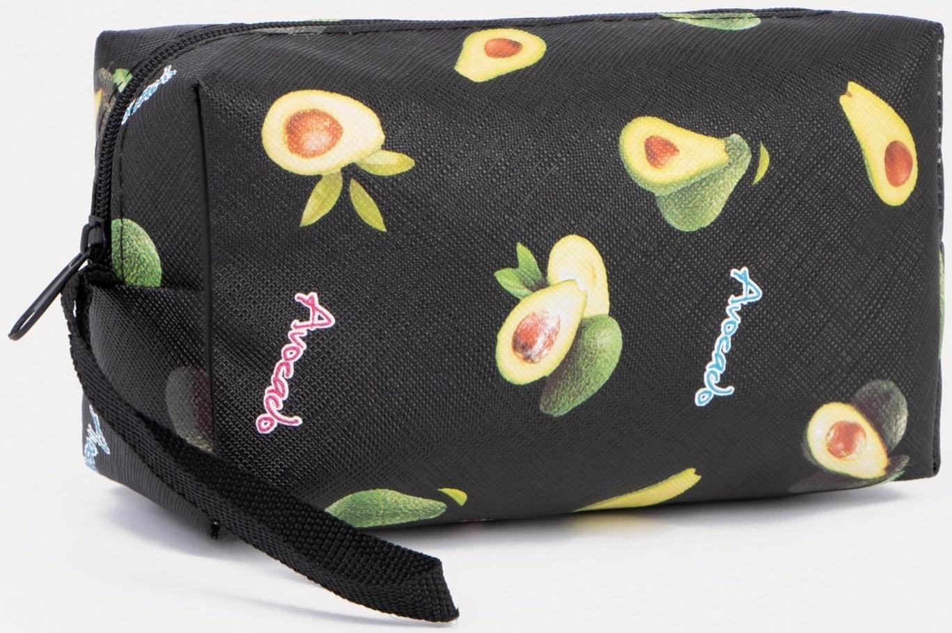 Косметичка на молнии, цвет чёрный