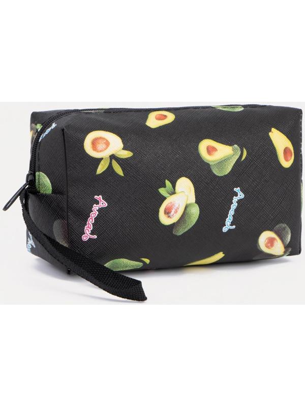Косметичка на молнии, цвет чёрный