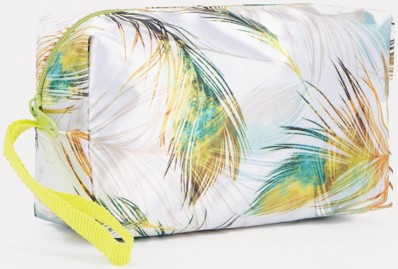 Косметичка на молнии, цвет зелёный