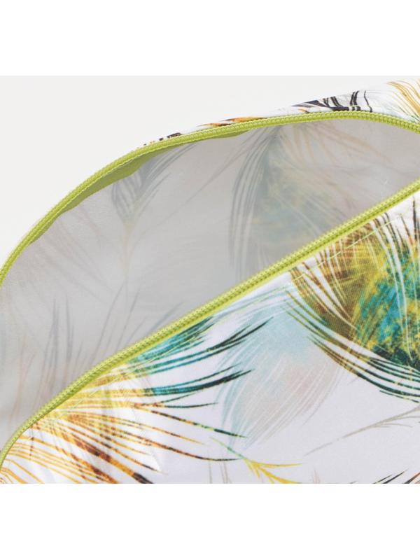 Косметичка на молнии, цвет зелёный