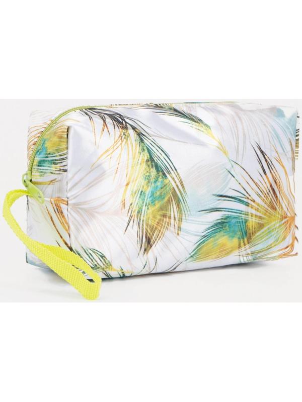 Косметичка на молнии, цвет зелёный