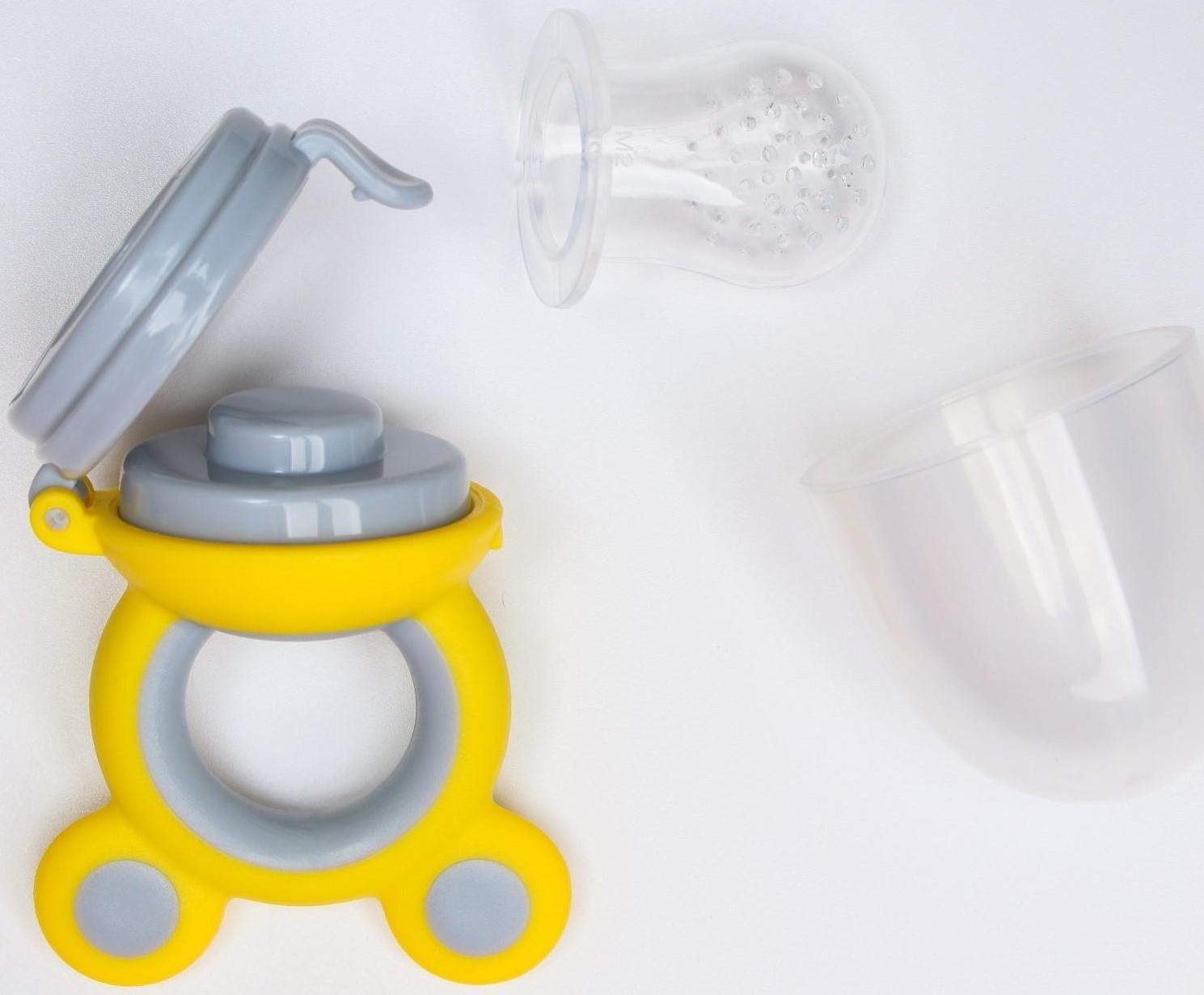 Ниблер для прикорма с силиконовой сеточкой «Ушки»