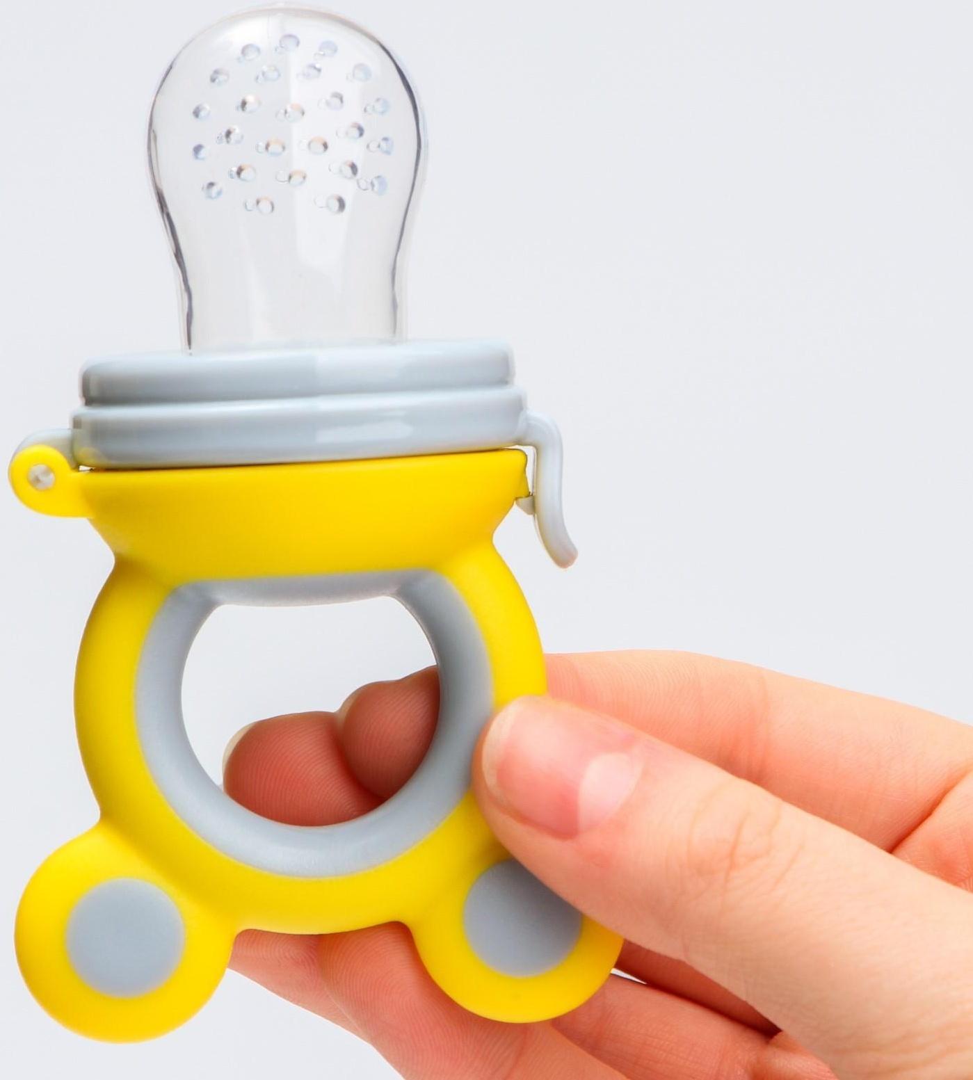 Ниблер для прикорма с силиконовой сеточкой «Ушки»