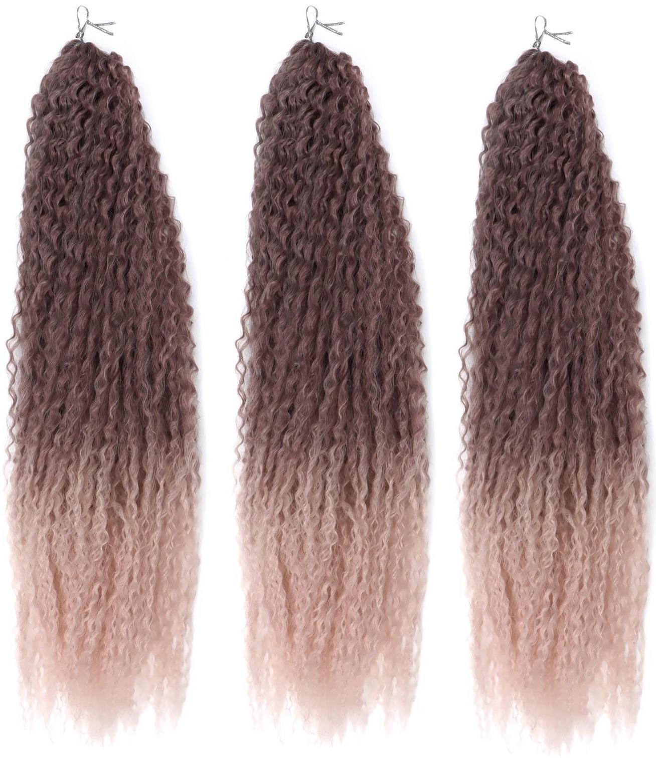 САМБА Афролоконы, 60 см, 270 гр, цвет тёмно-русый/бежевый HKBТ1612/Т1310 (Бразилька)