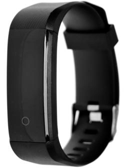Фитнес-браслет MB Mobility mft-115, цветной дисплей, пульсометр, оповещения, шагомер, черный