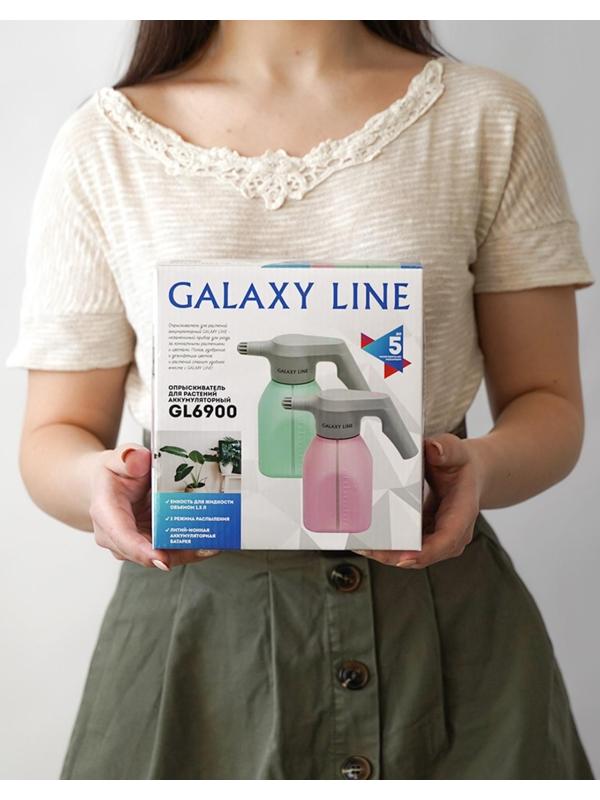 Опрыскиватель для растений Galaxy LINE GL 6900, 5 Вт, 1.5 л, 2 режима, от АКБ, зелёный