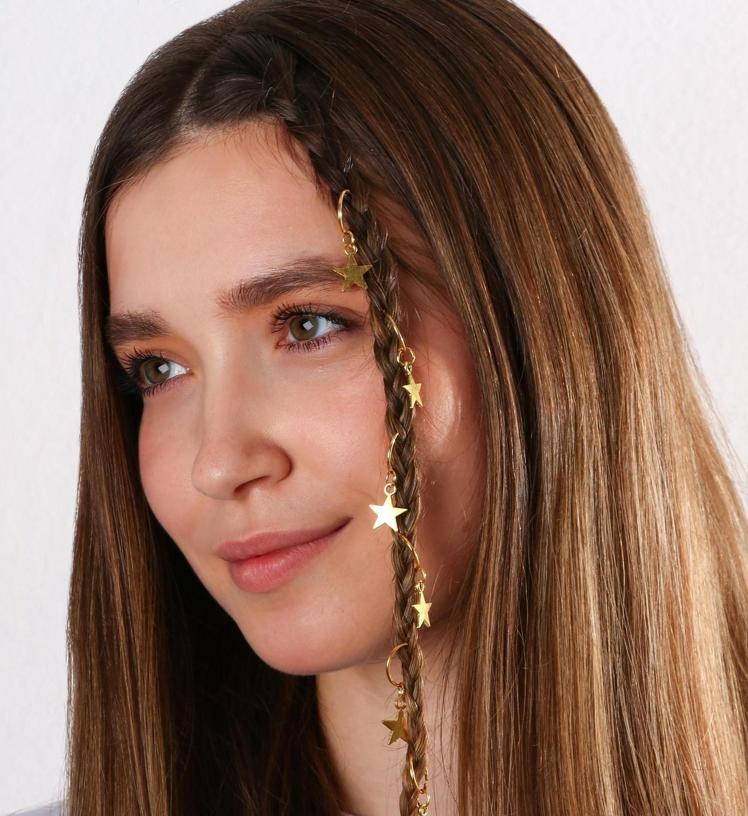 Колечки для волос «Завораживай своей красотой», пирсинг, 6 шт.