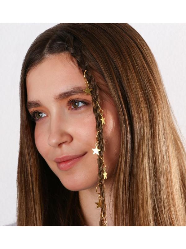 Колечки для волос «Завораживай своей красотой», пирсинг, 6 шт.