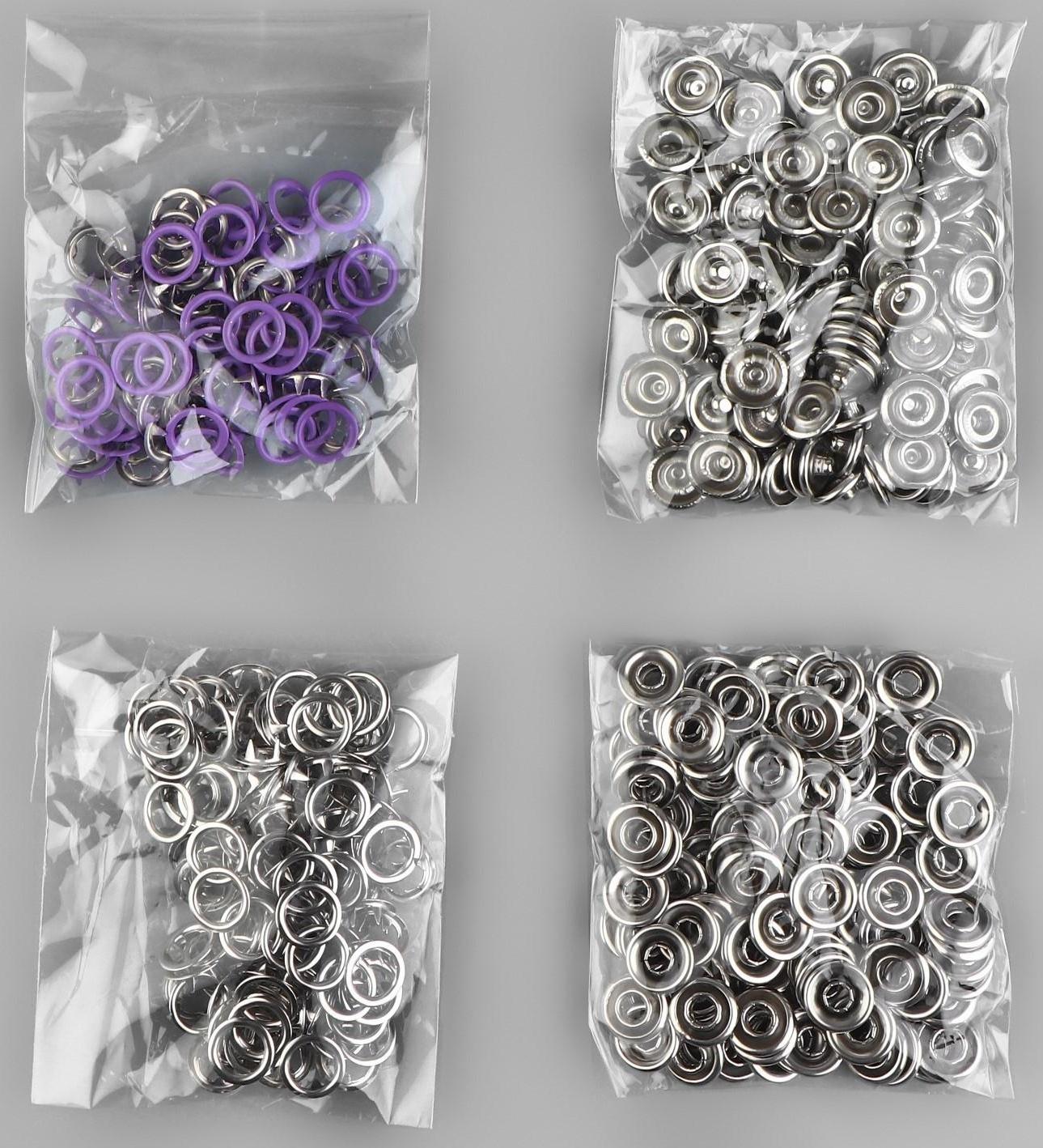 Кнопка рубашечная, d = 9,5 мм, цвет фиолетовый