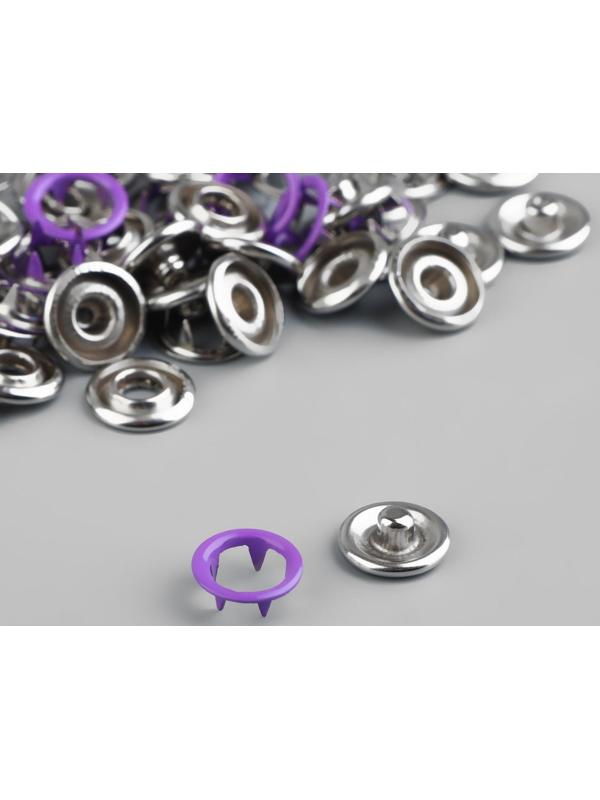 Кнопка рубашечная, d = 9,5 мм, цвет фиолетовый