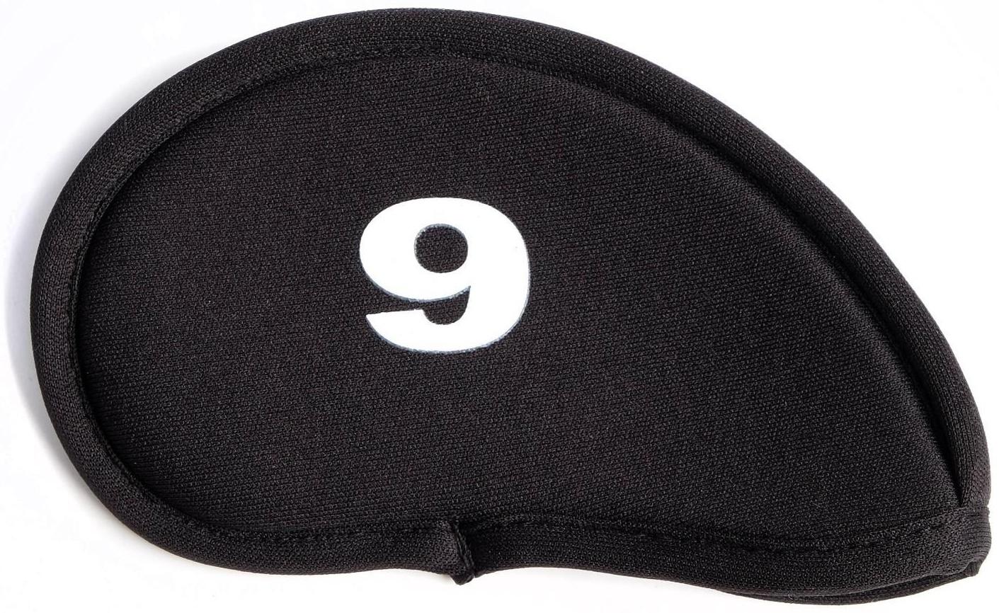 Набор чехлов для гольф-клюшек, 10 шт, черные