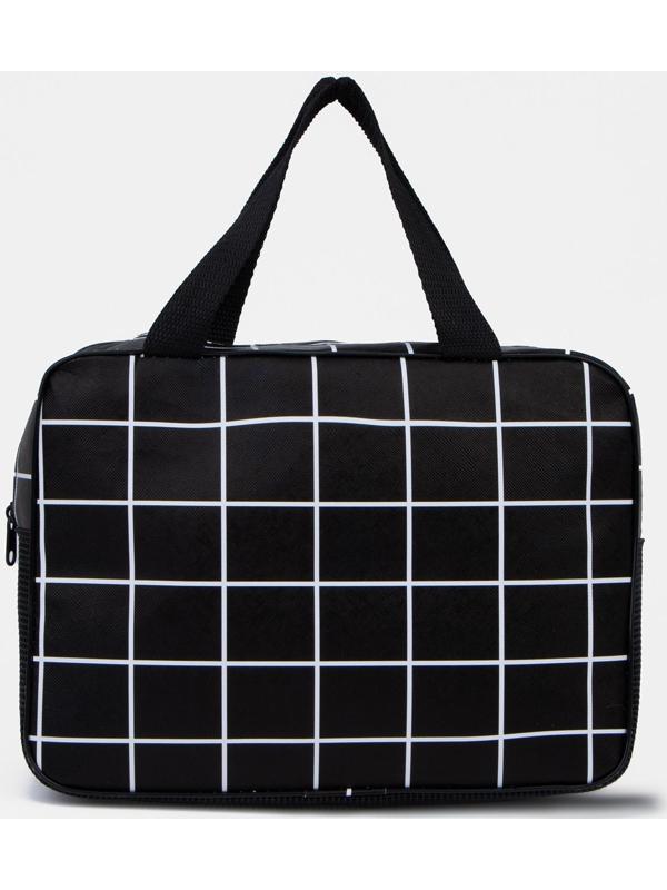 Косметичка на молнии, цвет чёрный