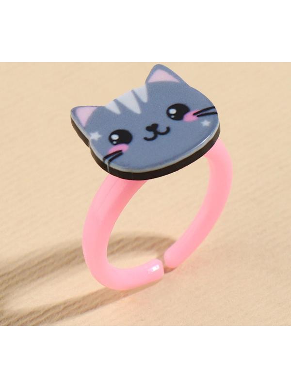 Детские кольца в наборе «Улыбайся», 5 шт, безразмерные