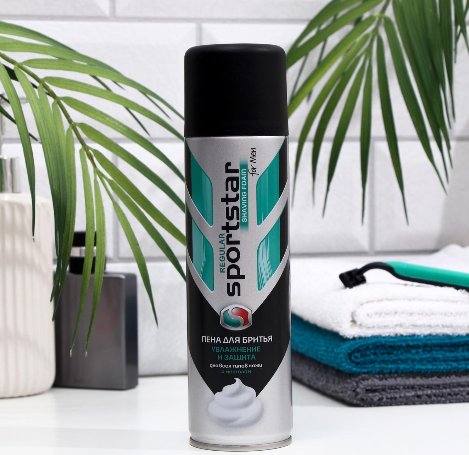 Пена для бритья Sport Star Regular, для всех типов кожи, 200 мл
