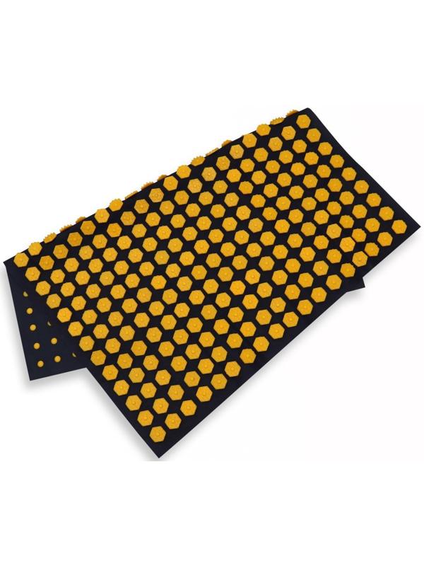 Ипликатор-коврик, спанбонд, 360 модулей, 56 × 62 см, цвет тёмно-синий/жёлтый