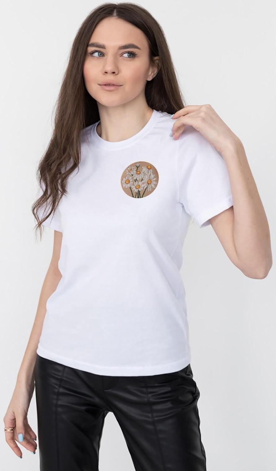 Термоаппликация «Ромашки», d = 4,7 см, цвет белый