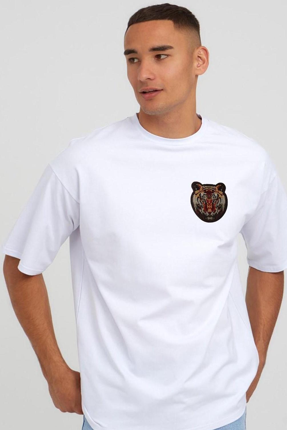 Термоаппликация «Тигр», 5,6 × 6,3 см, цвет коричневый