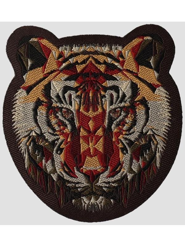 Термоаппликация «Тигр», 5,6 × 6,3 см, цвет коричневый