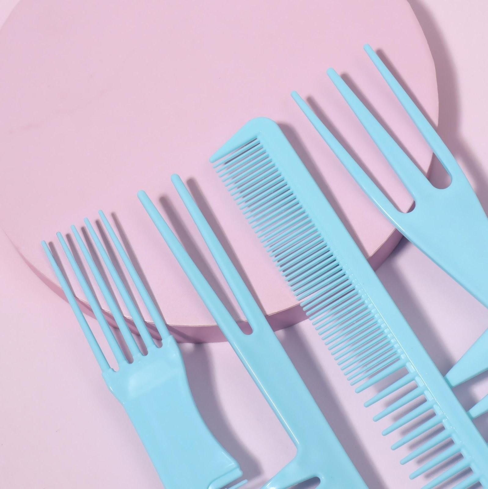 Набор расчёсок, 8 предметов, цвет МИКС