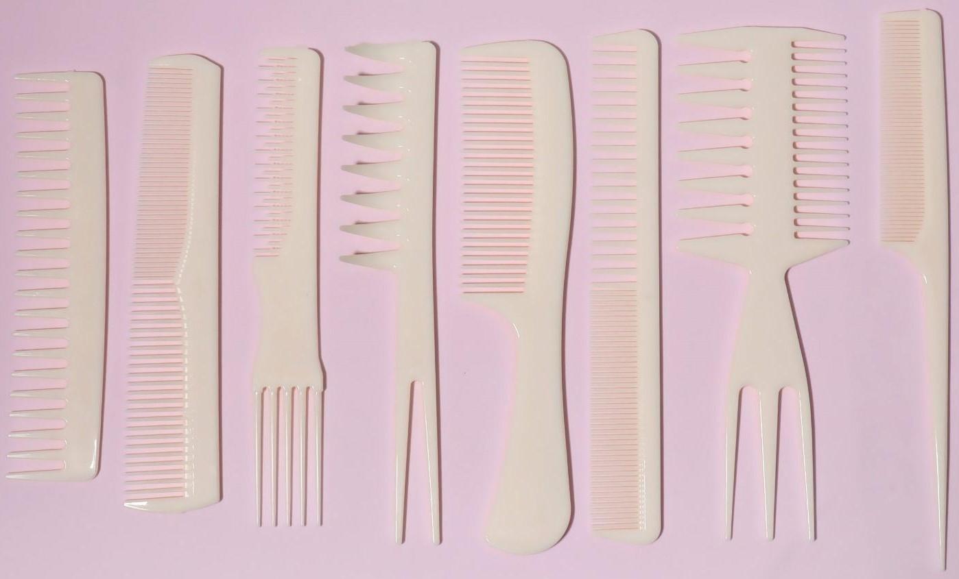 Набор расчёсок, 8 предметов, цвет МИКС