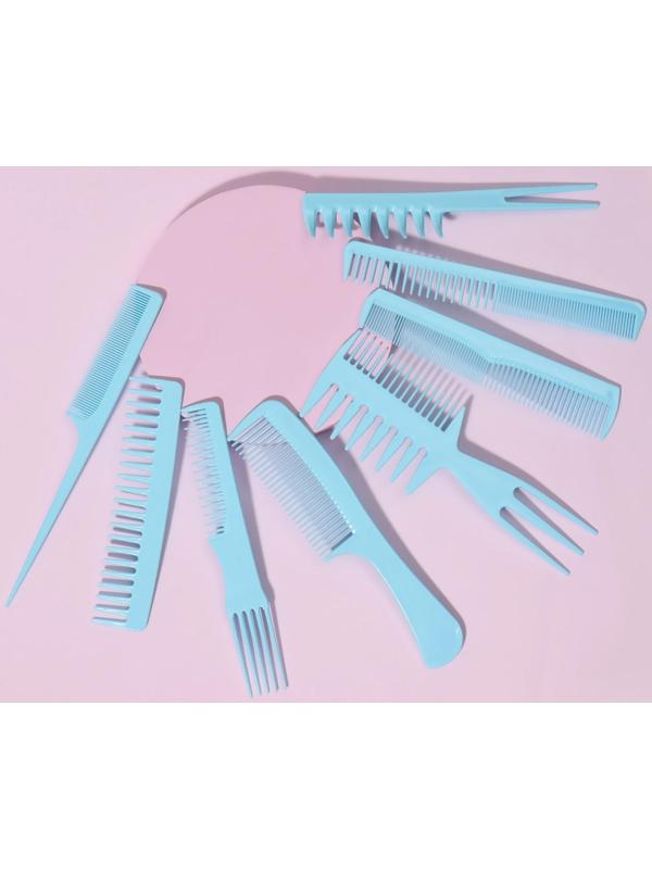 Набор расчёсок, 8 предметов, цвет МИКС