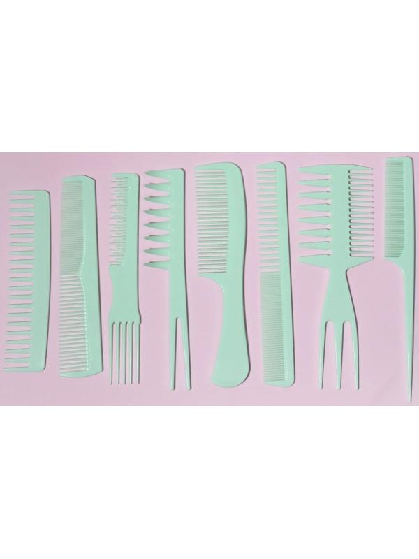 Набор расчёсок, 8 предметов, цвет МИКС