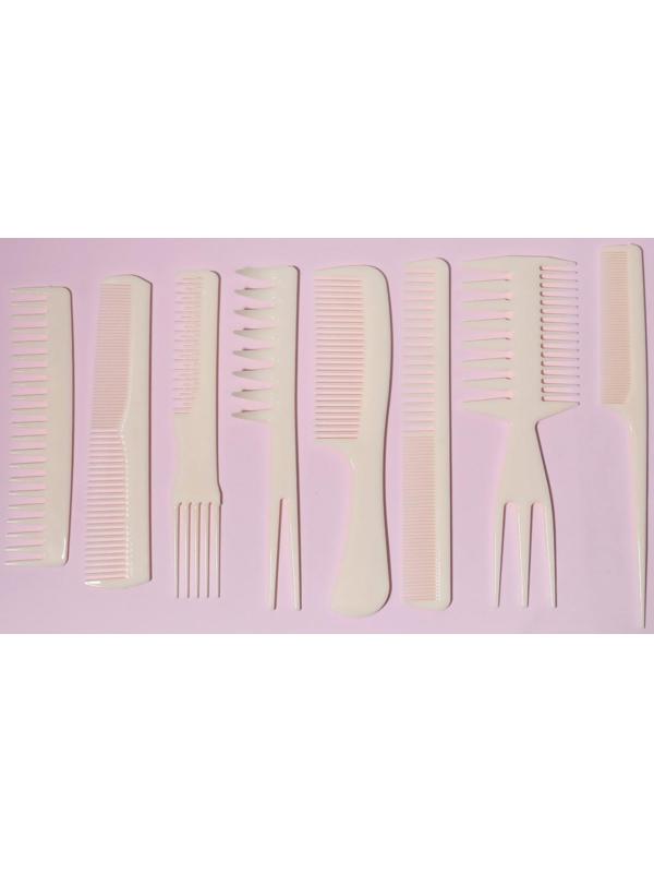 Набор расчёсок, 8 предметов, цвет МИКС