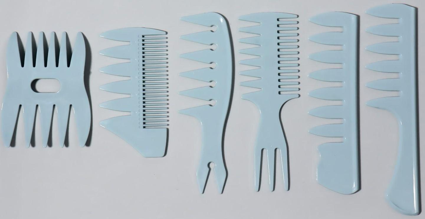 Набор расчёсок, 6 предметов, цвет МИКС