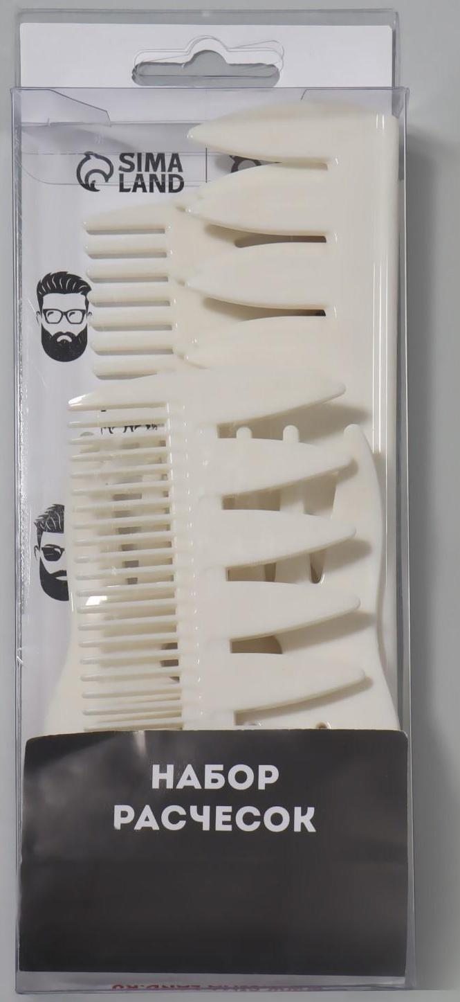 Набор расчёсок, 6 предметов, цвет МИКС