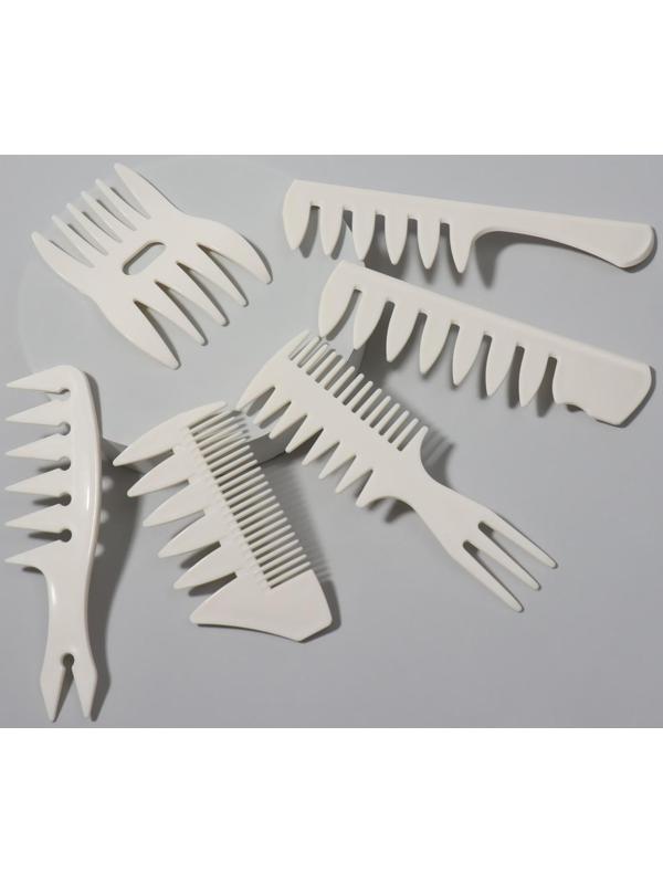 Набор расчёсок, 6 предметов, цвет МИКС