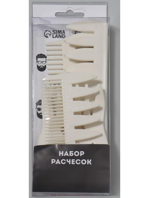Набор расчёсок, 6 предметов, цвет МИКС