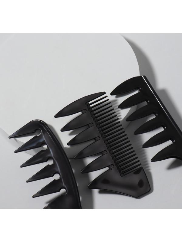 Набор расчёсок, 6 предметов, цвет чёрный