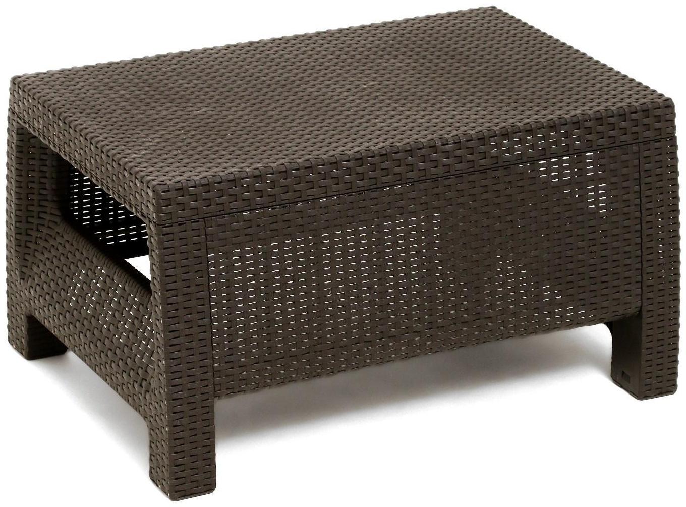 Набор садовой мебели: диван двухместный, два кресла, стол, мокко