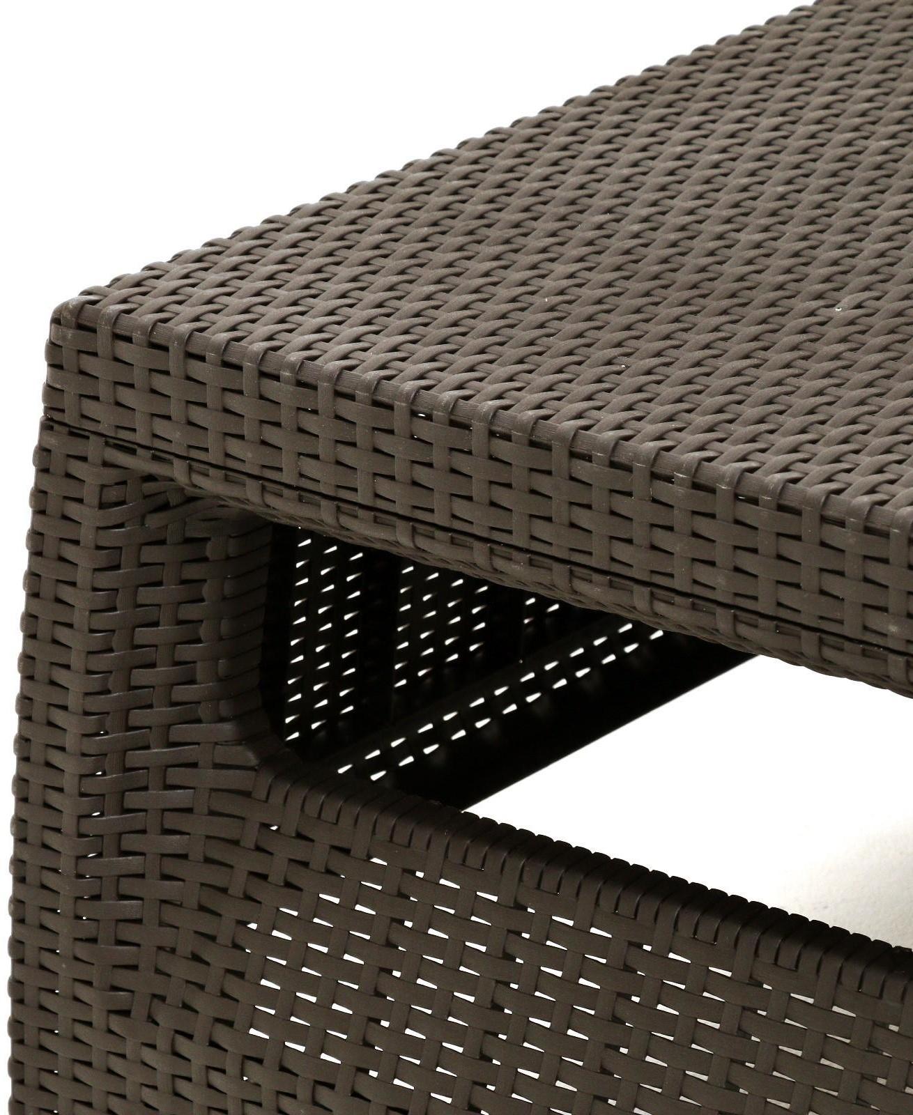 Набор садовой мебели: диван двухместный, два кресла, стол, мокко