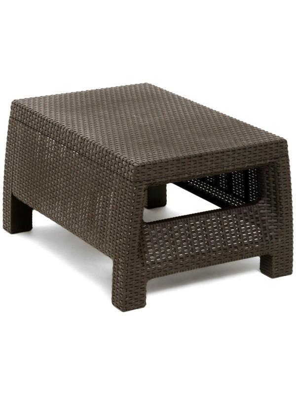 Набор садовой мебели: диван угловой и стол, мокко