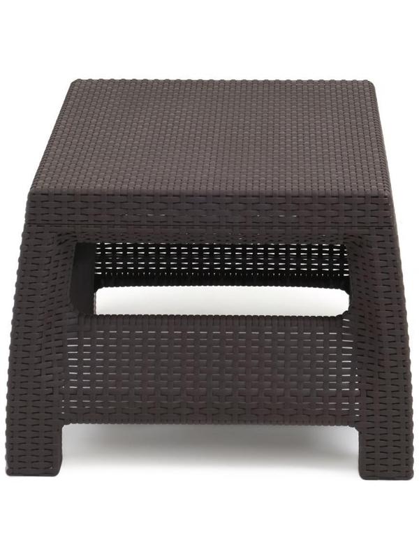 Набор садовой мебели: диван угловой и стол, мокко