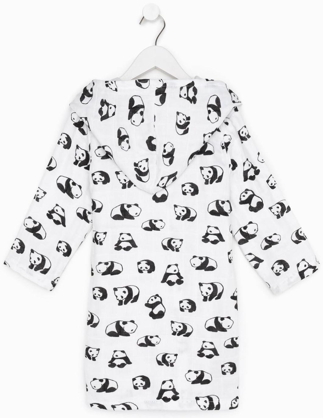 Халат детский муслиновый LoveLife «Панды» (3 года, рост 98-104 см) 100% хлопок, 235 гр/м2