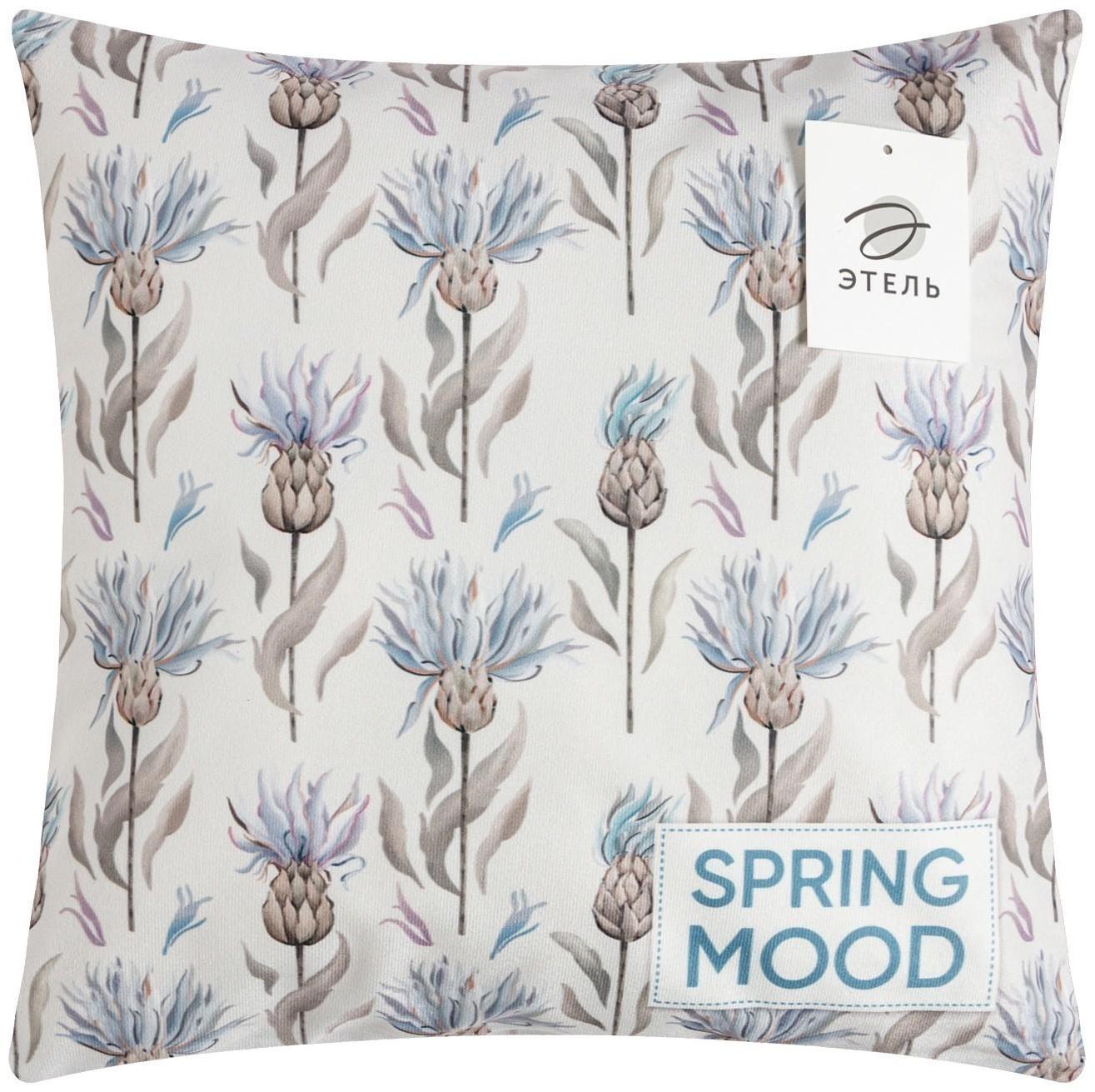 Наволочка декоративная Этель «Spring mood» 40х40 см, велюр, 100% п/э