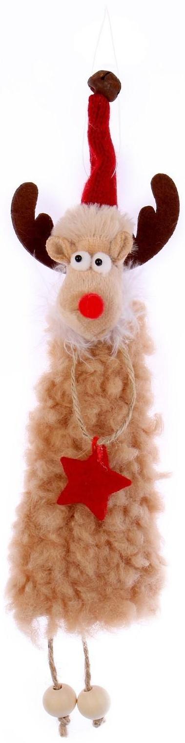Подвеска «Новогодний олень», цвета МИКС