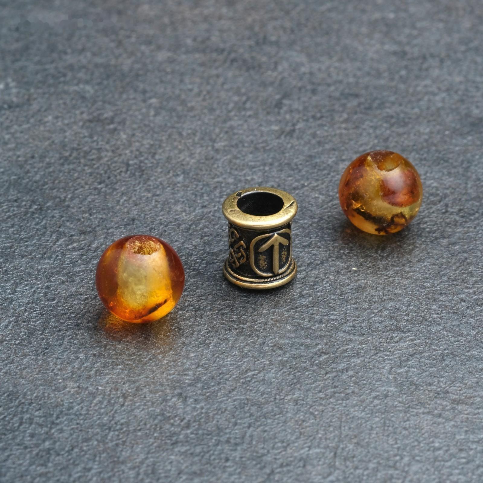 Комплект из трёх бусин 