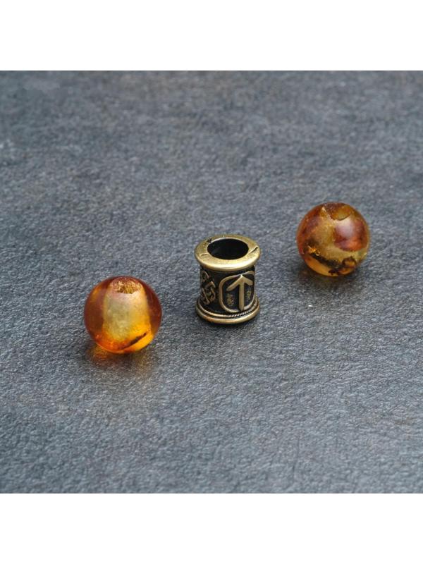 Комплект из трёх бусин 