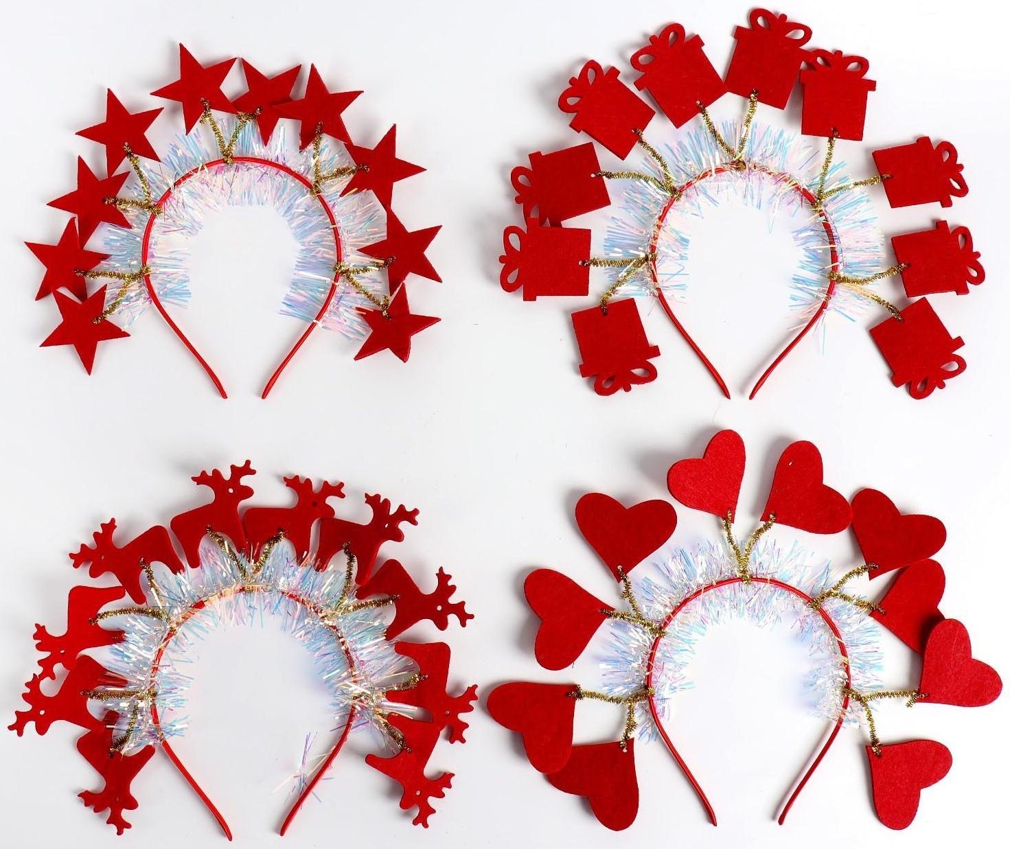 Карнавальный ободок «Новый год», виды МИКС